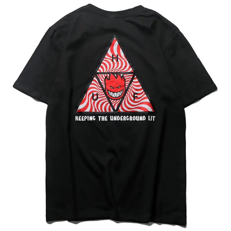 HUF X Little Fireman Street Style Skateboard T-Shirt