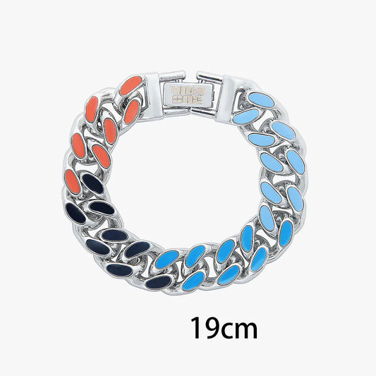 Colorful High Street Style Cuban Bracelet